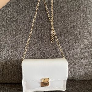 New white evening Purse.